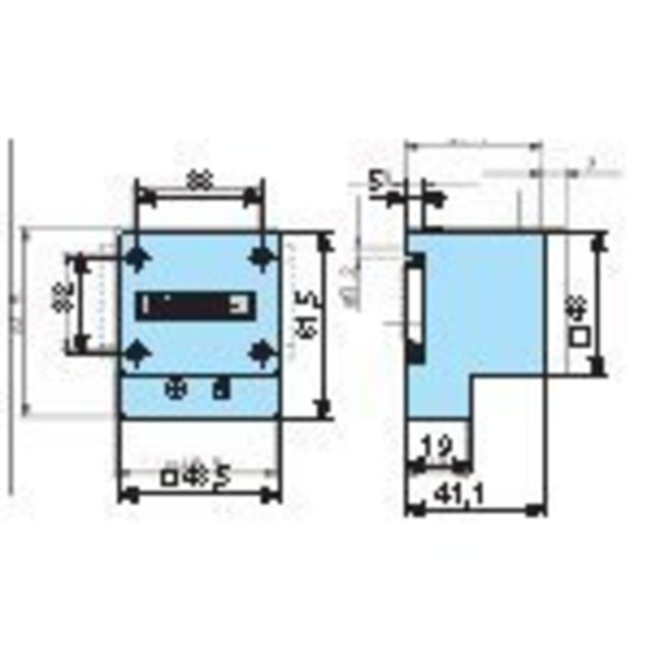 Crouzet H57 Adapter Rail DIN CHM48 26546845